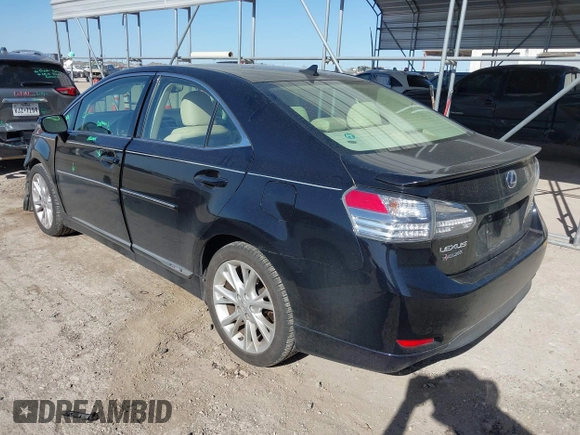 2010 Lexus HS 250h with VIN JTHBB1BAXA2017701, listed as a IAAI auction lot 41209865 with 104,023 mi miles and . Bid and sale history available at DreamBid. Image 3.