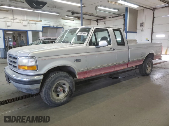 1993 Ford F-150 with VIN 1FTEX14N8PKA44002, listed as a Copart auction lot 74603654 with 180,364 mi miles and Clean Title. Bid and sale history available at carsss.com. Image 1.