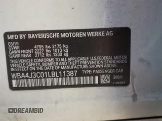 2020 BMW 4 Series 430i xDrive z VIN WBA4J3C01LBL11387, wystawiony jako Copart lot #80227224 z przebiegiem 47 963 mil mil oraz Szkody całkowita. Historia ofert i sprzedaży dostępna na DreamBid. Obrazek 12.