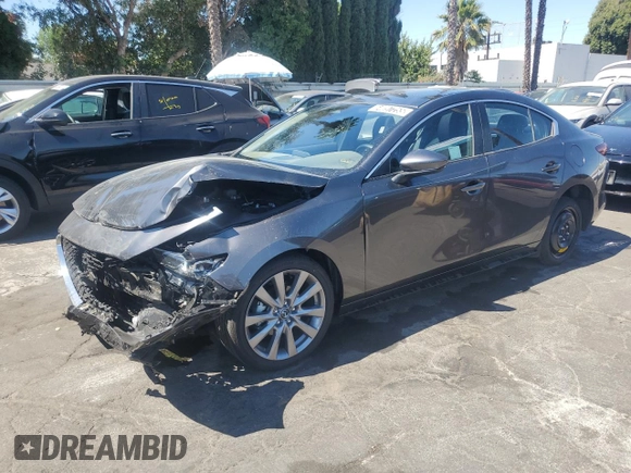 2025 Mazda 3 S Preferred with VIN JM1BPACM3S1767928, listed as a Copart auction lot 64097255 with 6,198 mi miles and Salvage title. Bid and sale history available at DreamBid. Image 1.