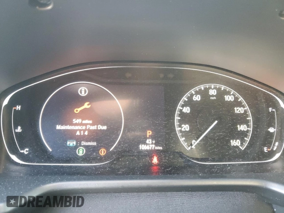 2019 Honda Accord Sport with VIN 1HGCV1F34KA149323, listed as a Copart auction lot 47547635 with 106,677 mi miles and Non Repairable. Bid and sale history available at DreamBid. Image 9.