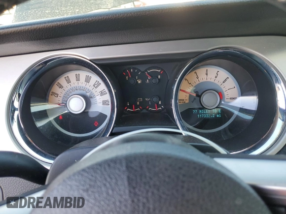 2012 Ford Mustang V6 Premium with VIN 1ZVBP8AM2C5236352, listed as a Copart auction lot 52618895 with 117,332 mi miles and Salvage Title. Bid and sale history available at carsss.com. Image 9.
