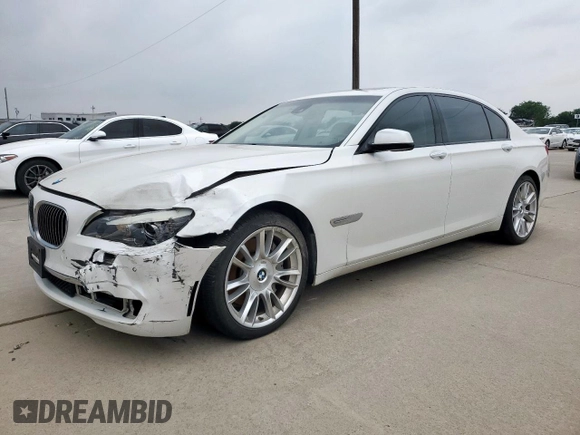 2011 BMW 7 Series 750Li with VIN WBAKB8C58BCY65645, listed as a Copart auction lot 57612775 with 69,670 mi miles and Salvage title. Bid and sale history available at DreamBid. Image 1.