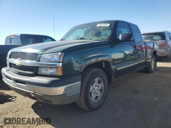 2004 Chevrolet Silverado 1500 LS with VIN 2GCEK19T641183546, listed as a Copart auction lot 44047325 with 163,510 mi miles and Salvage Title. Bid and sale history available at carsss.com. Image 1.