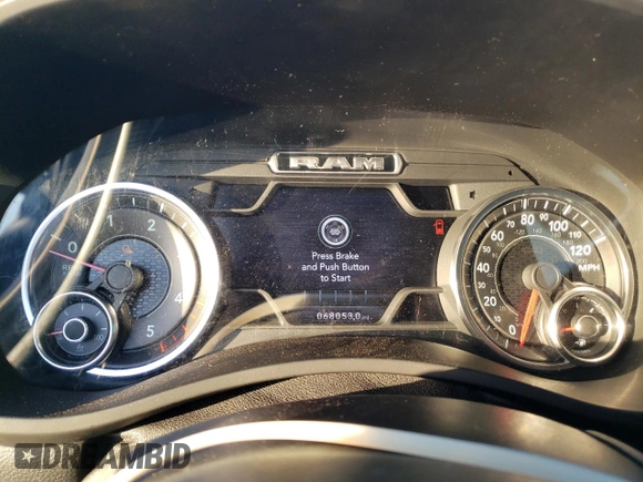 2019 Ram 2500 Big Horn with VIN 3C6UR5JL8KG626477, listed as a Copart auction lot 43770045 with 68,053 mi miles and Salvage Title. Bid and sale history available at carsss.com. Image 9.