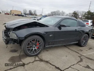 2010 Ford Mustang GT with VIN 1ZVBP8CH5A5144584, listed as a Copart auction lot 43932005 with 64,353 mi miles and Salvage Title. Bid and sale history available at carsss.com. Image 1.