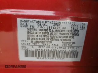 2021 Nissan Sentra SV with VIN 3N1AB8CV6MY319339, listed as a Copart auction lot 51380455 with 47,578 mi miles and Salvage Title. Bid and sale history available at DreamBid. Image 14.