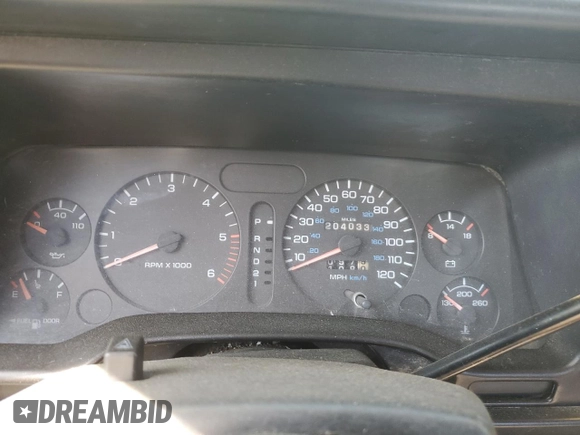 1997 Dodge 2500 with VIN 1B7KF26Z1VJ576349, listed as a Copart auction lot 53620055 with 204,033 mi miles and Salvage Title. Bid and sale history available at DreamBid. Image 9.