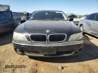 2006 BMW 7 Series 750Li with VIN WBAHN83516DT32814, listed as a Copart auction lot 74359784 with 117,000 mi miles and Salvage Title. Bid and sale history available at carsss.com. Image 5.