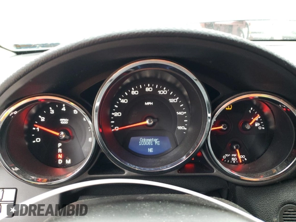 2012 Cadillac CTS with VIN 1G6DC5E54C0141820, listed as a Copart auction lot 50309875 with 103,081 mi miles and Salvage Title. Bid and sale history available at DreamBid. Image 9.