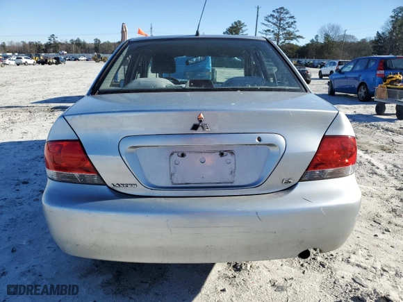 2004 Mitsubishi Lancer ES with VIN JA3AJ26E44U020510, listed as a Copart auction lot 89262595 with 189,497 mi miles and Salvage Title. Bid and sale history available at carsss.com. Image 6.