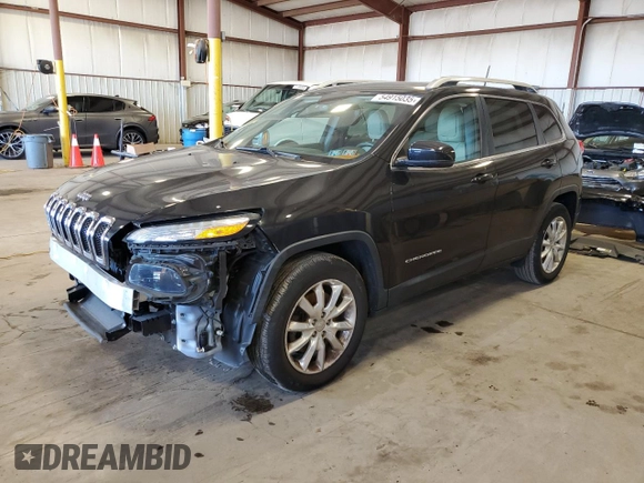 2016 Jeep Cherokee Limited with VIN 1C4PJMDS7GW142139, listed as a Copart auction lot 54915035 with 85,036 mi miles and Salvage Title. Bid and sale history available at DreamBid. Image 1.