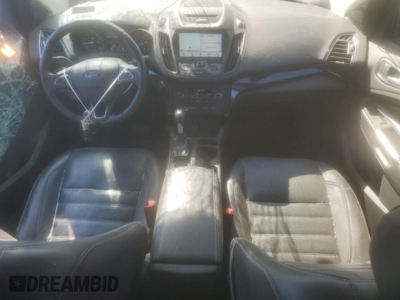 2017 Ford Escape Titanium with VIN 1FMCU9J99HUB91050, listed as a Copart auction lot 50407245 with 40,242 mi miles and Salvage Title. Bid and sale history available at carsss.com. Image 8.