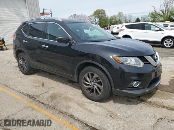 2016 Nissan Rogue S with VIN 5N1AT2MV7GC816401, listed as a Copart auction lot 53946055 with 154,160 mi miles and Salvage Title. Bid and sale history available at DreamBid. Image 4.