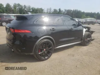 2020 Jaguar F-Pace SVR with VIN SADCZ2EE5LA647869, listed as a Copart auction lot 57671434 with 51,778 mi miles and Salvage Title. Bid and sale history available at DreamBid. Image 3.