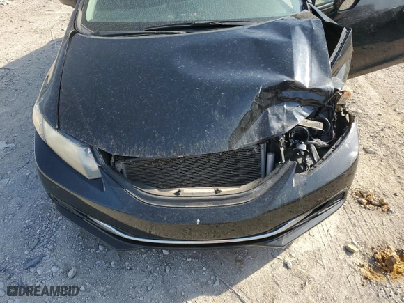 2015 Honda Civic Sedan LX with VIN 19XFB2F58FE103928, listed as a Copart auction lot 49826405 with 91,661 mi miles and Salvage Title. Bid and sale history available at carsss.com. Image 11.
