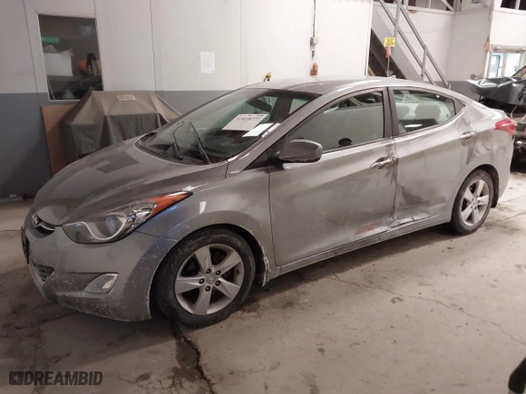2012 Hyundai Elantra GLS with VIN KMHDH4AE1CU364819, listed as a IAAI auction lot 41618277 with 78,373 mi miles. Bid and sale history available at carsss.com. Image 2.