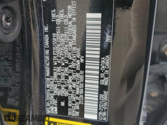 2013 Lexus RX 350 with VIN 2T2ZK1BA1DC109510, listed as a Copart auction lot 49916385 with 191,536 mi miles and Salvage title. Bid and sale history available at DreamBid. Image 13.