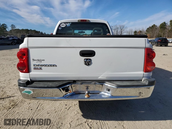 2005 Dodge Dakota SLT with VIN 1D7HE48K35S189245, listed as a Copart auction lot 86181604 with 209,727 mi miles and Clean Title. Bid and sale history available at DreamBid. Image 6.