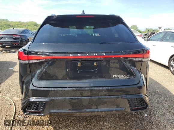 2023 Lexus RX 500h F Sport Performance z VIN 2T2BCMEA6PC003554, wystawiony jako Copart lot #55933585 z przebiegiem Nie podano mil oraz Szkoda całkowita • Salvage title. Historia ofert i sprzedaży dostępna na DreamBid. Obrazek 6.