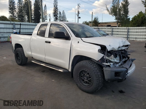 2019 Toyota Tundra SR with VIN 5TFRM5F10KX142691, listed as a Copart auction lot 83976374 with 45,679 mi miles and Salvage title. Bid and sale history available at DreamBid. Image 4.