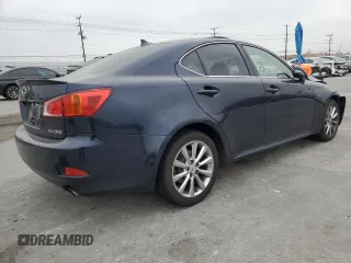 2010 Lexus IS 250 with VIN JTHBF5C21A5111287, listed as a Copart auction lot 53585745 with 158,516 mi miles and Salvage title. Bid and sale history available at DreamBid. Image 3.