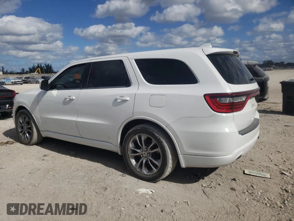 2020 Dodge Durango GT with VIN 1C4RDHDG3LC116300, listed as a Copart auction lot 82860624 with 150,738 mi miles and Non Repairable. Bid and sale history available at DreamBid. Image 2.
