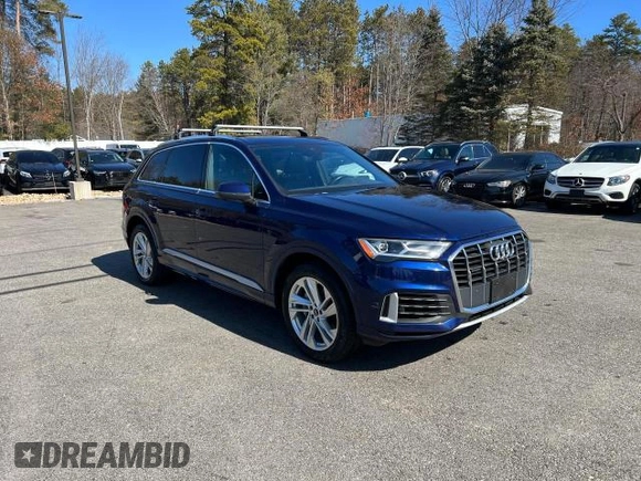2021 Audi Q7 Premium with VIN WA1AXAF70MD025287, listed as a Copart auction lot 59905225 with 106,504 mi miles and Clean title. Bid and sale history available at DreamBid. Image 2.
