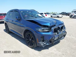 2023 BMW X3 sDrive30i z VIN 5UX43DP09P9P62222, wystawiony jako IAAI lot #42002431 z przebiegiem Nie podano mil oraz . Historia ofert i sprzedaży dostępna na DreamBid. Obrazek 1.