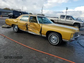 1971 Chevrolet Impala с VIN 1646911161106, выставлен на аукционе Copart как лот 80733654 с пробегом 53 185 миль миль и Списание • Salvage title. История ставок и продаж доступна на DreamBid. Изображение 4.