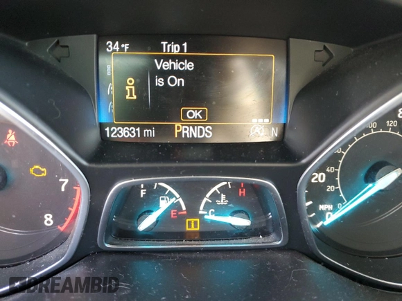 2019 Ford Escape SE with VIN 1FMCU0GDXKUA46873, listed as a Copart auction lot 44201505 with 123,631 mi miles and Salvage Title. Bid and sale history available at carsss.com. Image 9.