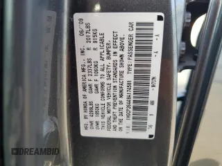 2009 Honda Accord LX-P с VIN 1HGCP26449A174581, выставлен на аукционе Copart как лот 53452655 с пробегом 64 843 миль миль и Списание • Salvage title. История ставок и продаж доступна на DreamBid. Изображение 12.