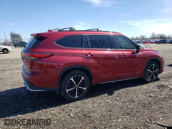 2022 Toyota Highlander XSE z VIN 5TDJZRBH9NS212921, wystawiony jako Copart lot #49280265 z przebiegiem 77 160 mil mil oraz Szkoda całkowita • Salvage title. Historia ofert i sprzedaży dostępna na DreamBid. Obrazek 3.