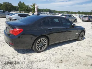2009 BMW 7 Series 750i with VIN WBAKA83539CY33392, listed as a Copart auction lot 69851964 with 154,888 mi miles and Salvage Title. Bid and sale history available at DreamBid. Image 3.