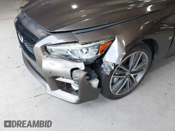 2014 Infiniti Q50 Sport with VIN JN1BV7AR5EM694526, listed as a IAAI auction lot 42782010 with 145,152 mi miles and . Bid and sale history available at DreamBid. Image 6.