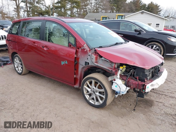 2014 Mazda 5 Touring with VIN JM1CW2CL3E0163360, listed as a IAAI auction lot 41492478 with 133,321 mi miles. Bid and sale history available at carsss.com. Image 1.