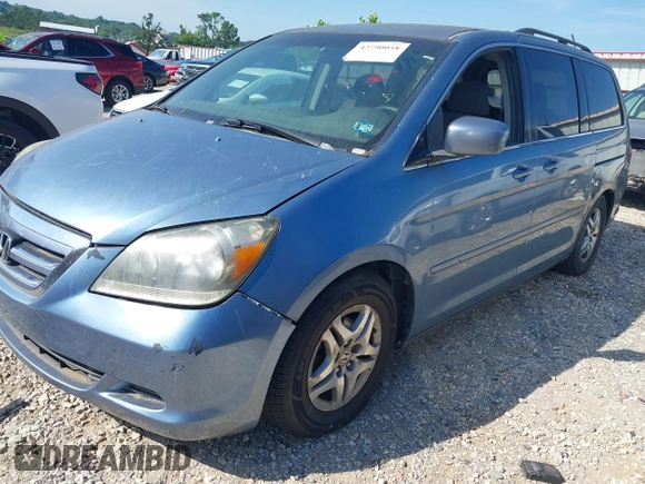 2005 Honda Odyssey EX with VIN 5FNRL38465B059893, listed as a IAAI auction lot 42790058 with 257,143 mi miles and . Bid and sale history available at DreamBid. Image 2.