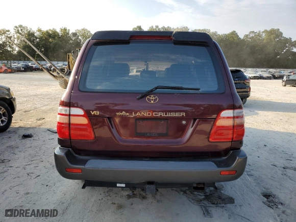 2000 Toyota Land Cruiser with VIN JT3HT05J9Y0111707, listed as a Copart auction lot 76317924 with 338,374 mi miles and Salvage Title. Bid and sale history available at carsss.com. Image 6.