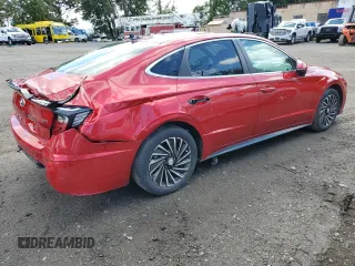 2020 Hyundai Sonata Hybrid Ultimate with VIN KMHL34JJ7LA011722, listed as a Copart auction lot 73647564 with 48,195 mi miles and Salvage Title. Bid and sale history available at carsss.com. Image 3.