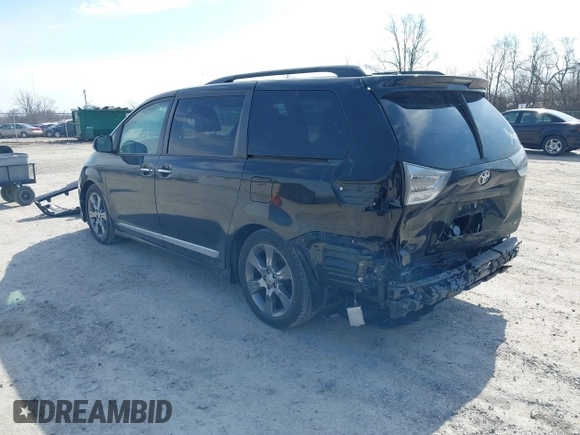 2015 Toyota Sienna SE with VIN 5TDXK3DC9FS652765, listed as a IAAI auction lot 41723922 with 105,679 mi miles. Bid and sale history available at carsss.com. Image 3.