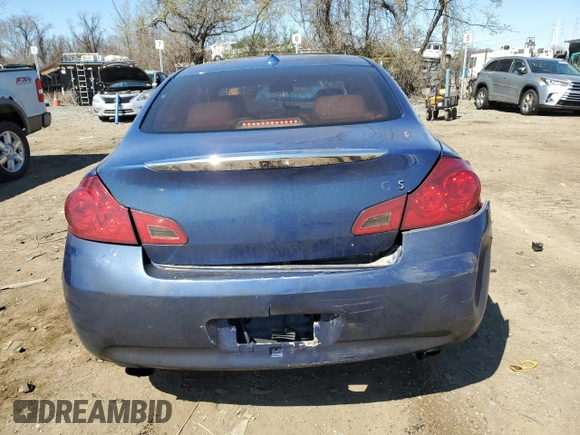2007 Infiniti G35 Sedan Journey with VIN JNKBV61E77M719853, listed as a Copart auction lot 50568925 with 212,077 mi miles and Salvage Title. Bid and sale history available at carsss.com. Image 6.