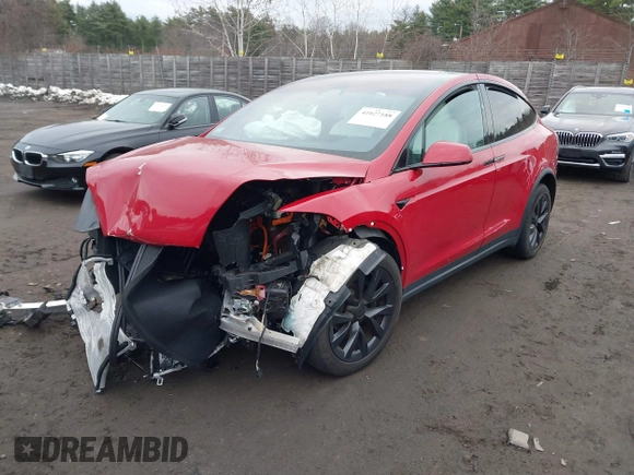 2022 Tesla Model X with VIN 7SAXCBE57NF354843, listed as a IAAI auction lot 41027188 with Not Provided miles and . Bid and sale history available at DreamBid. Image 19.