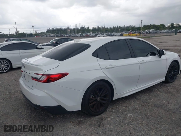 2025 Toyota Camry LE with VIN 4T1DAACK6SU531129, listed as a IAAI auction lot 41969220 with 10,542 mi miles and . Bid and sale history available at DreamBid. Image 4.