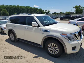 2020 Nissan Armada SL with VIN JN8AY2NDXLX016355, listed as a Copart auction lot 58018284 with 122,370 mi miles and Salvage Title. Bid and sale history available at carsss.com. Image 4.