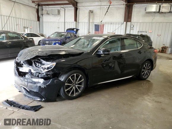 2018 Acura TLX Technology with VIN 19UUB2F55JA012720, listed as a Copart auction lot 57236795 with 114,764 mi miles and Non repairable. Bid and sale history available at DreamBid. Image 1.