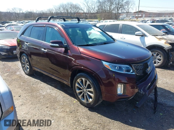 2015 Kia Sorento SX Limited with VIN 5XYKW4A76FG589701, listed as a IAAI auction lot 41661272 with 91,633 mi miles. Bid and sale history available at carsss.com. Image 1.