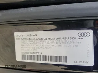 2019 Audi A6 Premium with VIN WAUD8AF2XKN130525, listed as a Copart auction lot 45098365 with 56,793 mi miles and Salvage Title. Bid and sale history available at carsss.com. Image 12.