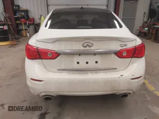2017 Infiniti Q50 2.0t with VIN JN1CV7AP5HM641168, listed as a IAAI auction lot 41696943 with 106,855 mi miles and . Bid and sale history available at carsss.com. Image 17.