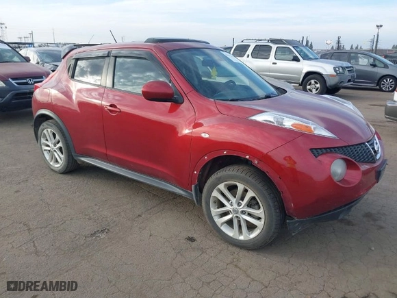2013 Nissan Juke S with VIN JN8AF5MV8DT224289, listed as a IAAI auction lot 41412582 with 1 mi miles. Bid and sale history available at carsss.com. Image 1.