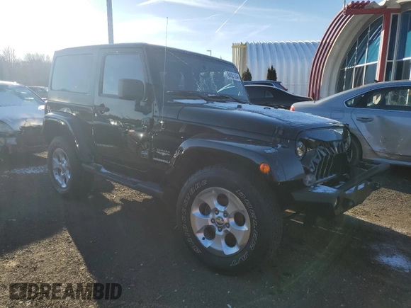 2014 Jeep Wrangler Sahara with VIN 1C4AJWBG9EL102983, listed as a Copart auction lot 84501554 with 120,372 mi miles and Salvage Title. Bid and sale history available at DreamBid. Image 4.